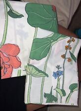 Wamsutta Vintage RARE 2 Pillowcases Jay Yang Water Flower Poppy Botanical EUC picture