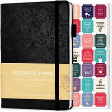 Legend Planner – Weekly & Monthly Life A5 (5.5'' x 8.3''), Black (Undated)  picture