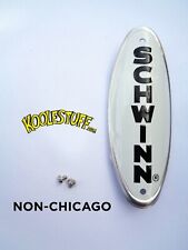 Genuine Schwinn Approved Bicycle Head Badge/NamePlate- NON CHICAGO - MADE IN USA picture