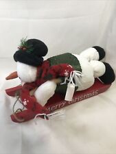 Animated Singing Snowman On Sled “Let It Snow” Sled Moves C3 picture