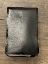 Vintage Wilson's Leather Small Black Note Pad Holder picture