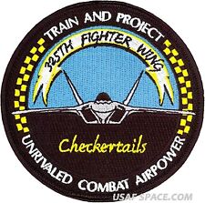 USAF 325th FIGHTER WING -CHECKERTAILS- UNRIVALED COMBAT AIRPOWER -ORIGINAL PATCH picture