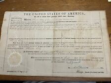 Antique 1869 Secretary-Signed Ulysses S Grant Land Grant Missouri picture