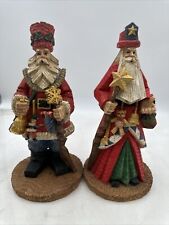 Herold Collection Carved Resin Christmas Santa Claus Folk OIld World 10