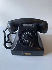 Antique Black PTT Rotary Bakelite Phone Ericsson Receiver Telephone Holland picture