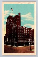 Pittsburg KS-Kansas, Hotel Besse, Advertising, Vintage Souvenir Postcard picture