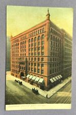 Continental National Bank Chicago Postcard 1905 Historic Building Horse Carriage picture
