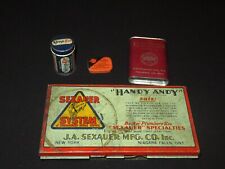 Vintage Handy Andy Sexauer System Tin 1930's,Sleep Eze, Union Savings ,Shurelite picture