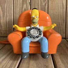 The Simpsons “At Home” Homer Animated Phone Telephone 2004 Vintage Rare Y2K picture
