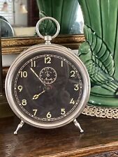 Mauthe 1920’s Antique German Alarm Clock  7”x5”  Working picture