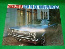 Original 1967 AMC American Motors Ambassador Sales Brochure 67 Fc2 picture