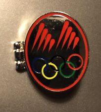 north Macedonia 2022 Beijing  Red Hinged Olympic Pin picture