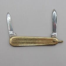 VOOS 12K Gold-Filled Case Vintage Voos Pocketknife with Stainless Steel Blades picture