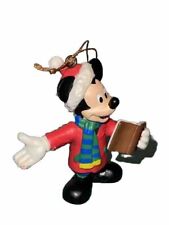 Vintage Disney's Mickey Mouse Caroler Christmas Ornament Fun picture
