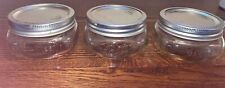 Set Of  3 Vintage Mason Ball WIDE MOUTH Squatty #125 JAR 250ML with Lids picture