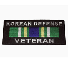 KOREAN DEFENSE US ARMY WITH SERVICE RIBBON PATCH SOUTH KOREA THEATER KDSM picture