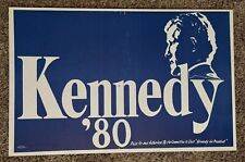 1980 Edward Teddy Kennedy Presidential Hopeful 14x22 Pic Outline Campaign Poster picture