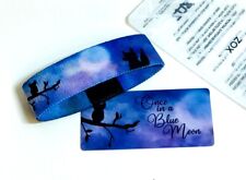 ZOX **ONCE IN A BLUE MOON** BLUE BLOG Strap Small New IN PKG Wristband w/Card picture