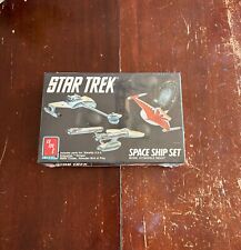 Star Trek AMT 1989 Space Ship Set 6677 Enterprise Bird of Prey Klingon Cruiser  picture