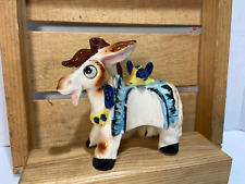 Western Style decor Vintage Donkey Figurine Midcentury Collectible  - ON SALE picture