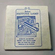 Vintage DELUXE PICTURE LAMP Gold Metal NEW picture