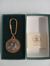The Vatican Library Collection St. Christopher protect us medallion keychain new picture