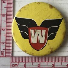 Vtg 1970s W Warlord Comic 38mm Pin Badge British Agent Ww2 Lord Peter Flint picture