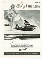 1942 BREWSTER RAF Bermuda WWII Bomber / Scout Plane art Vintage Print Ad picture