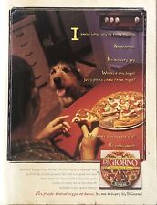 1998 Digiorno Frozen Pizza VTG 1990s 90s PRINT AD Dog Not Delivery Its Digiorno picture