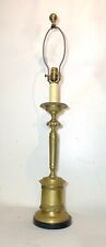 huge large vintage high quality Speer brass bronze marble electric table lamp  picture