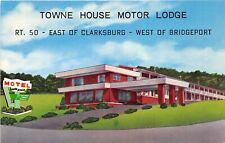 Clarksburg West Virginia c1966 Postcard Towne House Motor Lodge picture