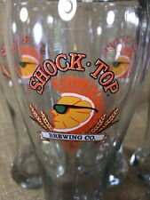 Set of 6 NEW Shock Top Brewing Company Beer 16 oz. Pilsner Glasses picture
