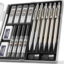 Nicpro 6 PCS Metal Mechanical Pencil Set in Case, Artist Drafting Pencils - USA picture