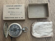 WW II US Longines-Wittnauer Pocket compass with original box WWII picture
