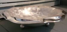 Vintage Brushed hammered Silver Plated wmf ikora ep Brass Germany 3 ball footed picture