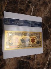 24k gold plated foil banknote picture