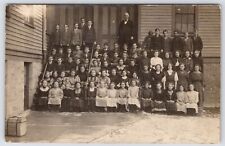 Illinois? Wisconsin? Zions Church~Huge Confirmation Class~Arthur Giese~RPPC 1911 picture