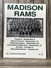 Vintage Madison Rams Fall Sports Program 1996 Paperback Book picture