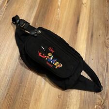 Vintage Walt Disney World Black Fanny Pack Pouch Embroidered picture