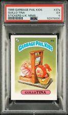 Guillo Tina 1986 Topps Garbage Pail Kids 37a Stickers UK Minis PSA 5 picture