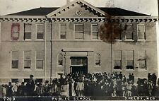 c1910 Public School, Shelby, NE Antique Real Photo Postcard RPPC Margret Heart picture