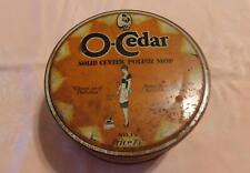Vintage O-Cedar Solid Center Polish Mop No. 15 Tin Metal Round 75 Cent 1929 picture