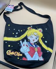 A Rare Vintage Sailor Moon Large NWT Hot Topic TShirt Material Black Crossbody picture