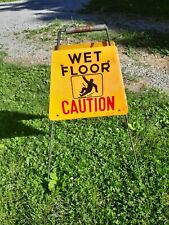 Vintage Caution Wet Floor Sign picture