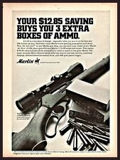 1969 MARLIN 336 Lever Action Rifle shown w/scope PRINT AD Old Gun Advertising picture