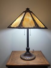 Victorian Slag Glass Lamp. 8 Panel in Mint condition. 23