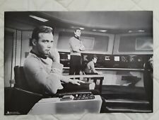Star Trek TOS - Kirk & Spock on Bridge B/W Poster / Still - 23