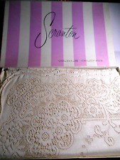 VTG Scranton Ivory Lace Tablecloth VESTANA 72 x 90 Stain Resistant New In Box picture