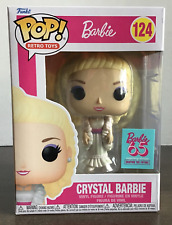 Funko Pop Retro Toys Barbie 65th Anniversary Crystal Barbie Funko Pop #124 picture