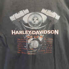 Harley Davidson Manassas VA Mens Size L Logo Bike Short Sleeve Motorcycle picture